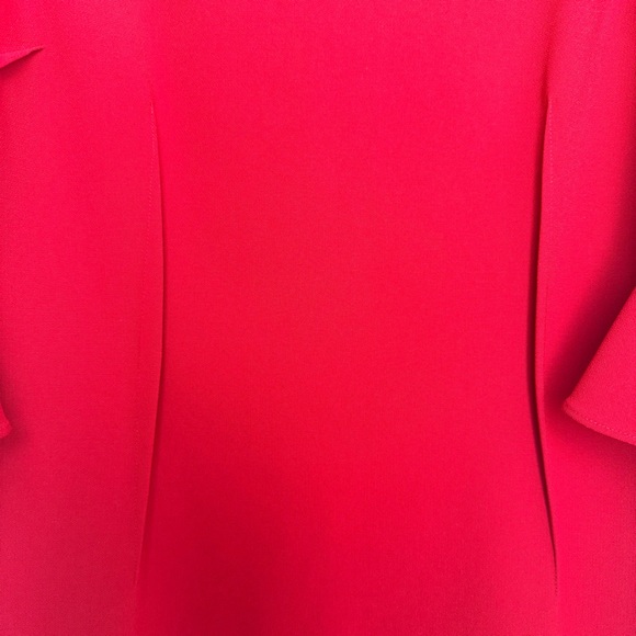 RICKIE FREEMAN for TERI JON Crepe Cold Shoulder Mini Sheath Dress, Size 8 - Picture 8 of 13